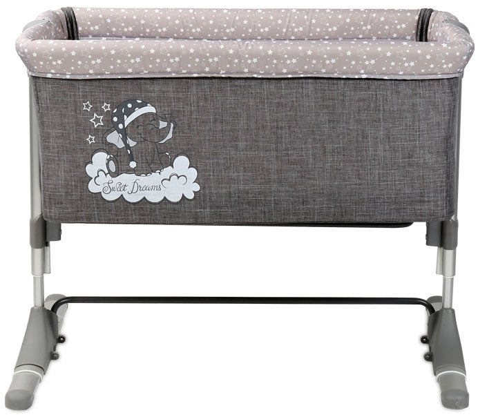 Berço co-sleeping Lorelli Sleep N'Care Grey Elephant