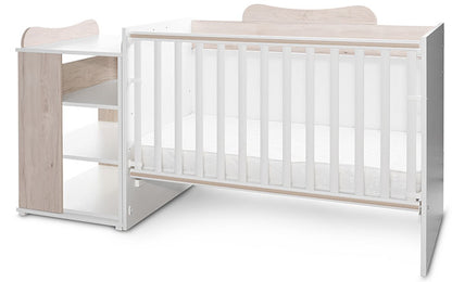 Cama Convertivel 5 Configurações Lorelli White / Light Oak