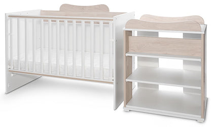 Cama Convertivel 5 Configurações Lorelli White / Light Oak