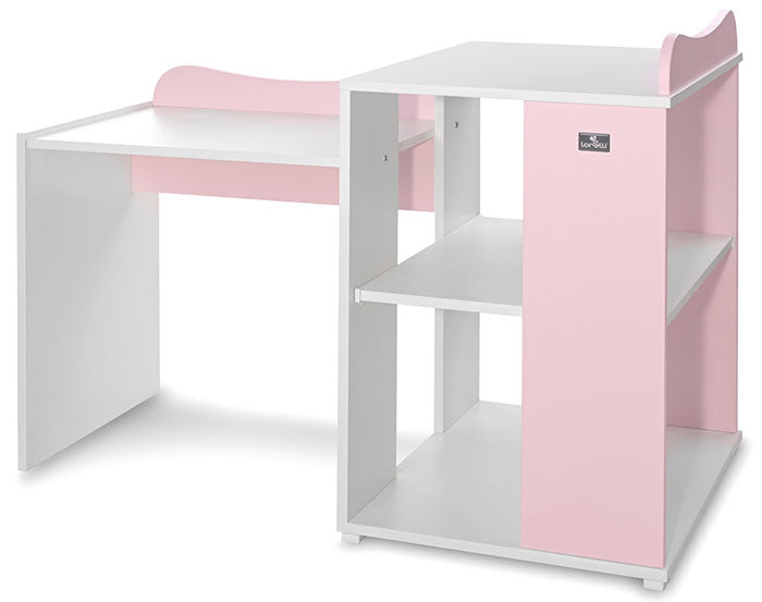 Cama Convertivel 5 Configurações Lorelli White / Orchid Pink