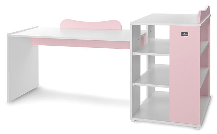 Cama Convertivel 5 Configurações Lorelli White / Orchid Pink