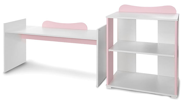 Cama Convertivel 5 Configurações Lorelli White / Orchid Pink