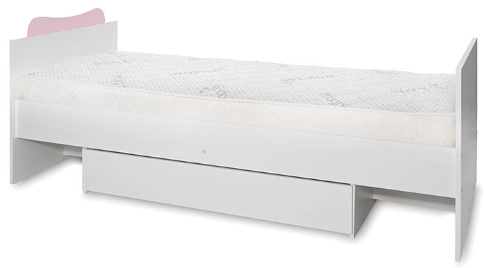 Cama Convertivel 5 Configurações Lorelli White / Orchid Pink