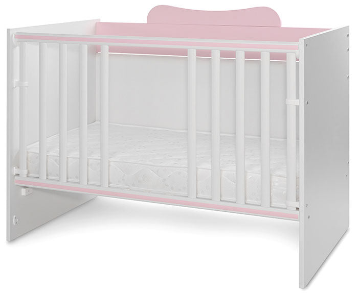 Cama Convertivel 5 Configurações Lorelli White / Orchid Pink