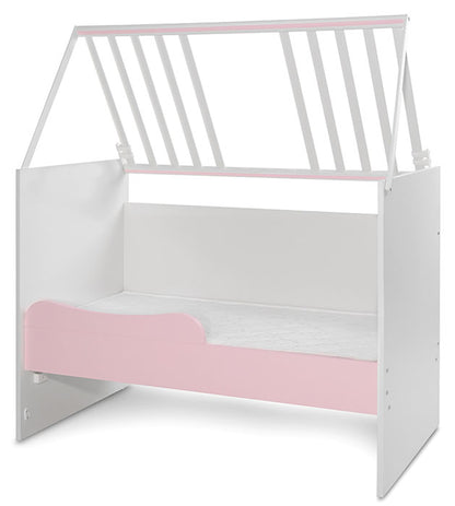 Cama Convertivel 5 Configurações Lorelli White / Orchid Pink