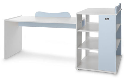 Cama Convertivel 5 Configurações Lorelli White / Baby Blue