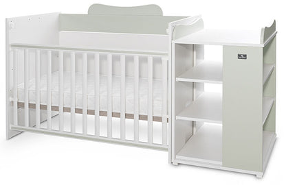 Cama Convertivel 5 Configurações Lorelli White / Milky Green