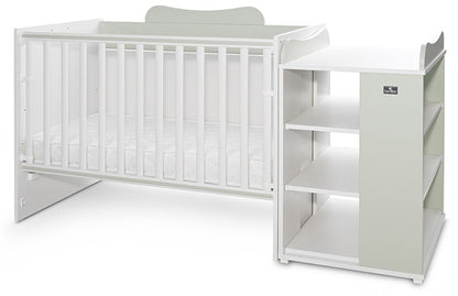 Cama Convertivel 5 Configurações Lorelli White / Milky Green