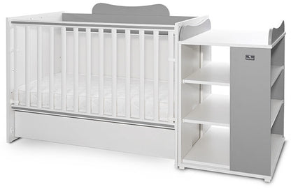 Cama Convertivel 5 Configurações Lorelli White / Stone Grey