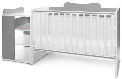 Cama Convertivel 5 Configurações Lorelli White / Stone Grey