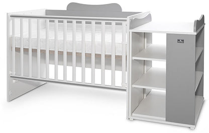 Cama Convertivel 5 Configurações Lorelli White / Stone Grey