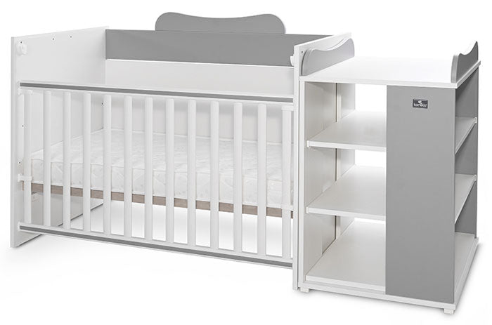 Cama Convertivel 5 Configurações Lorelli White / Stone Grey