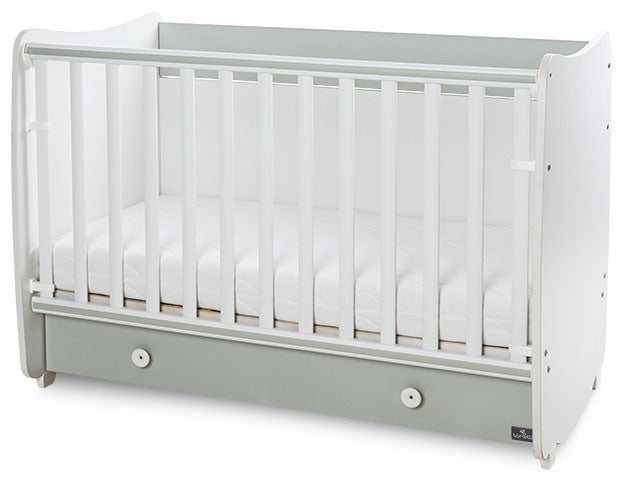 Cama de grades 144x84cm Lorelli Dream White / Milky Green