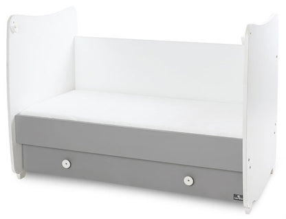 Cama de grades 144x84cm Lorelli Dream White / Stone Grey