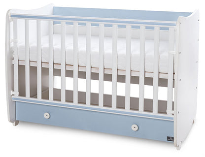 Cama de grades 124x74cm Lorelli Dream White / Baby Blue