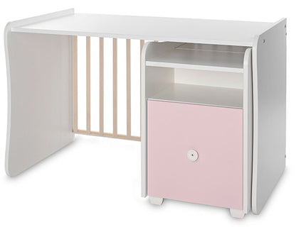 Cama convertivel + móvel Lorelli Trend Plus White / Orchid Pink