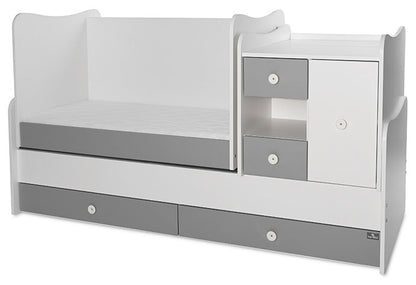 Cama convertivel + móvel Lorelli Mini Max White / Stone Grey