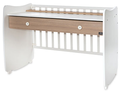 Cama de grades 124x74cm Lorelli Dream White / Amber