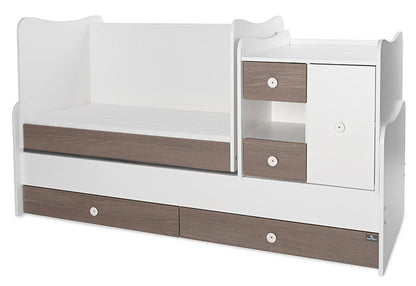 Cama convertivel + móvel Lorelli Mini Max White / Coffee