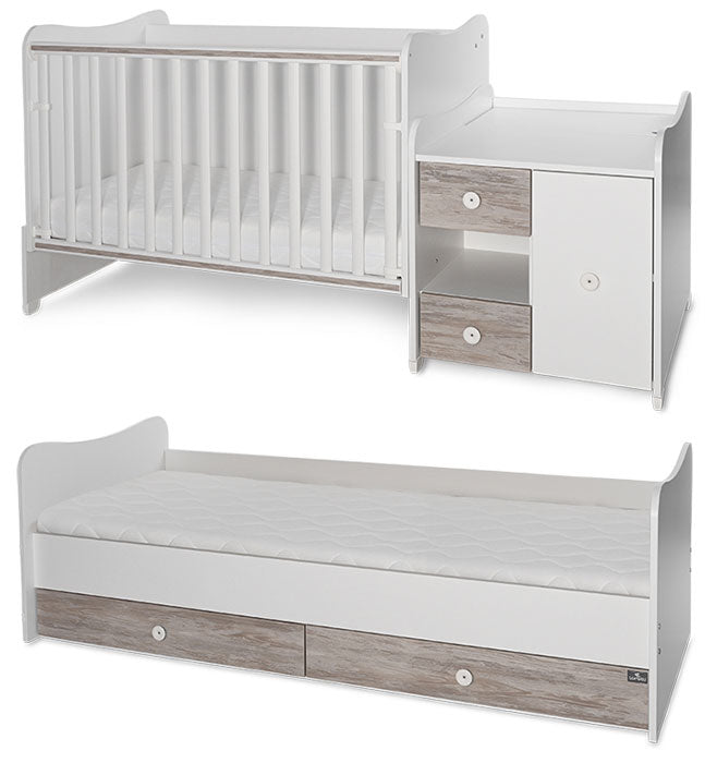 Cama convertivel + móvel Lorelli Mini Max White / Artwood