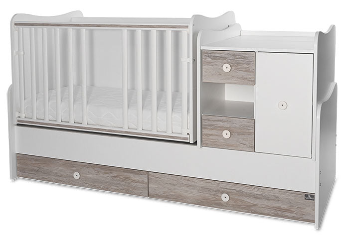 Cama convertivel + móvel Lorelli Mini Max White / Artwood