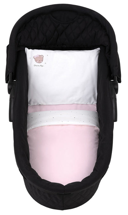 Conjunto jogo de cama para alcofa 6pçs Kikka Boo Dream Big Rosa