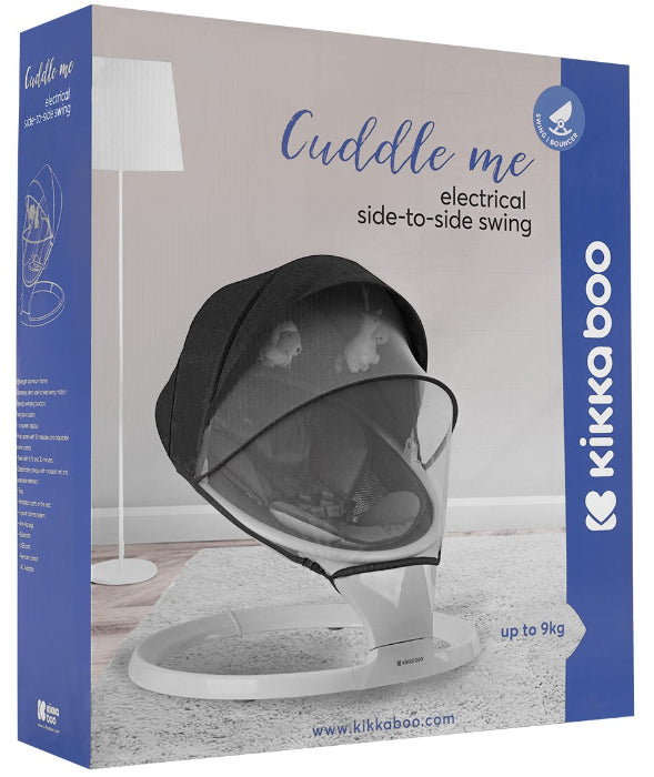 Espreguiçadeira elétrica de lado a lado Kikka Boo Cuddle Me Dark Grey