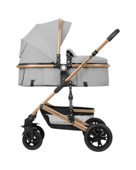 Carrinho de bebé 3in1 Kikkaboo Amaia Light Grey