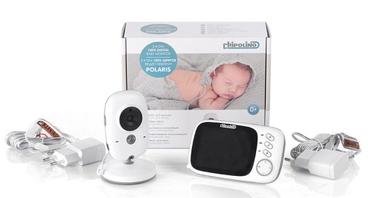 Intercomunicador de vídeo para bebé 3.2" LCD display Chipolino Polaris
