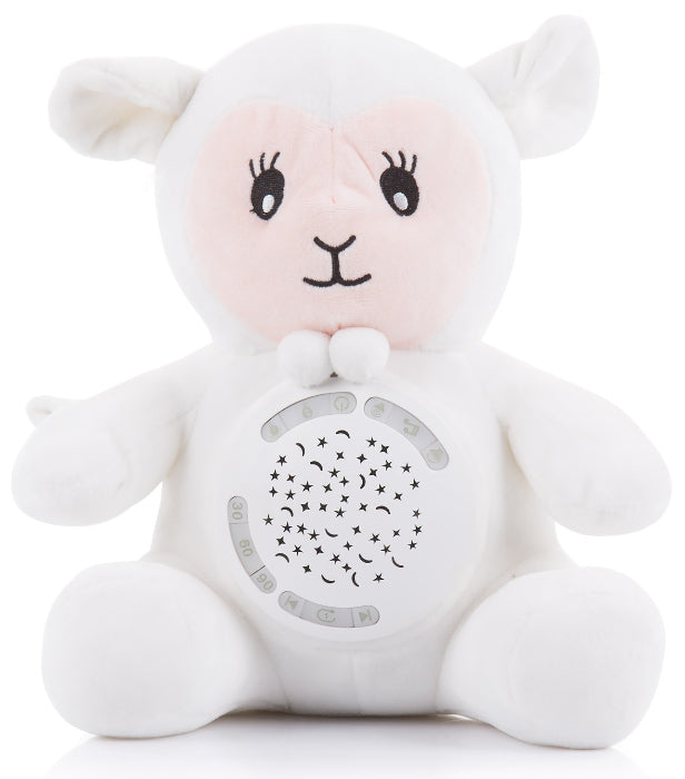 Brinquedo de peluche com projetor e música Chipolino Lamb