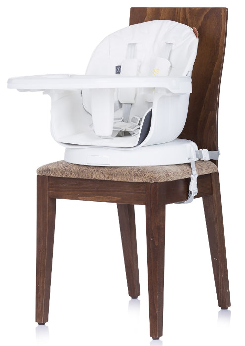 Cadeira da papa rotativa 3 em 1 Chipolino Totto Ivory