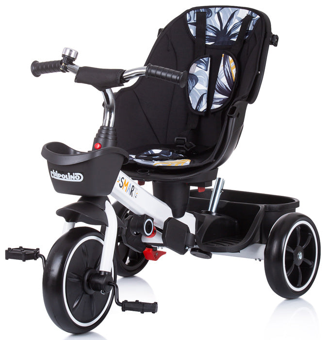 Triciclo com capota Chipolino Smart Black/White