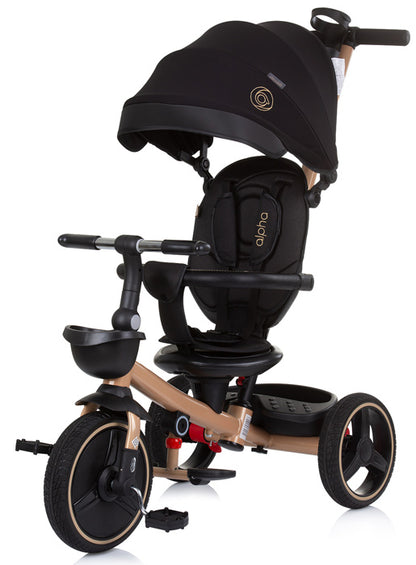 Triciclo dobrável com assento 360º Chipolino Alpha Ebony