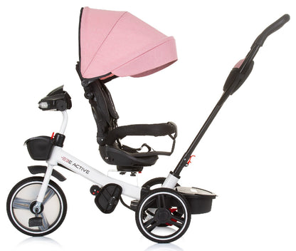 Triciclo com capota Chipolino Be Active Pink Linen
