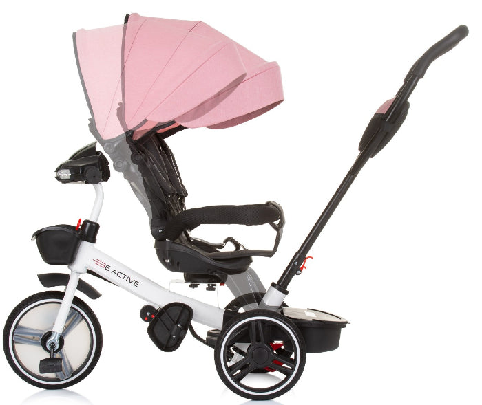 Triciclo com capota Chipolino Be Active Pink Linen