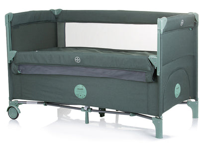 Cama de viagem 2 níveis com lateral rebatível Chipolino Relax Pine