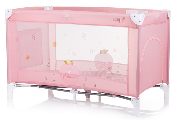 Cama de viagem Chipolino Capri Princess Pink