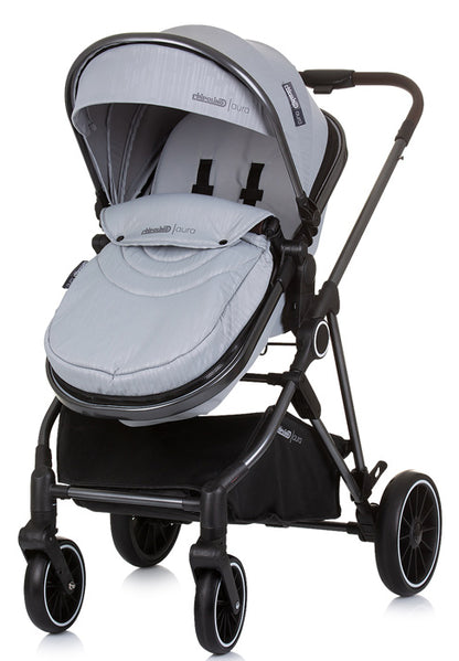 Carrinho de Bebé Convertível Chipolino Aura Ash Grey