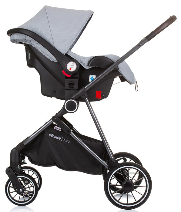 Carrinho de Bebé Convertível Chipolino Aura Ash Grey