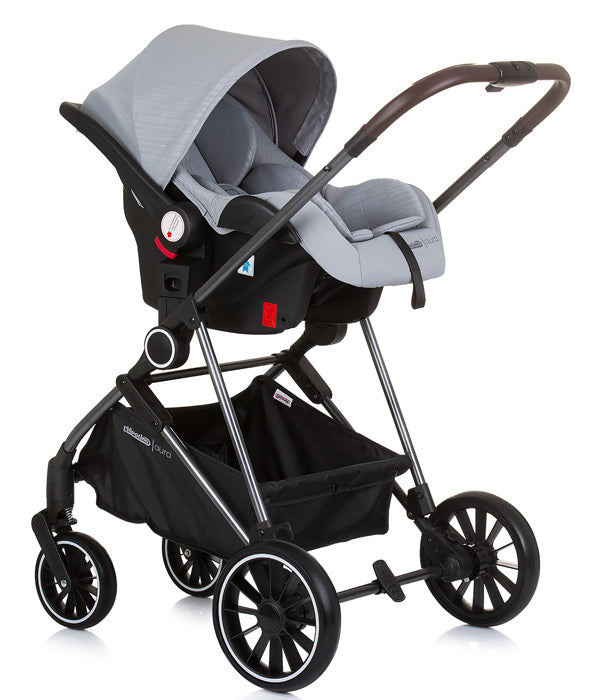 Carrinho de Bebé Convertível Chipolino Aura Ash Grey