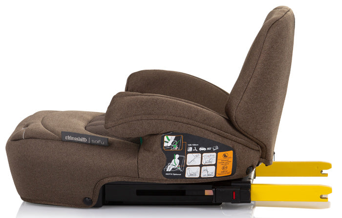Cadeira auto I-Size 125-150cm Isofix Chipolino Safy Macadamia