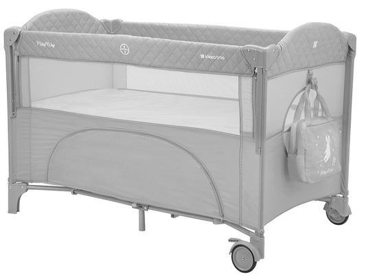 Cama de viagem 2 níveis Kikka Boo Milky Way Gris