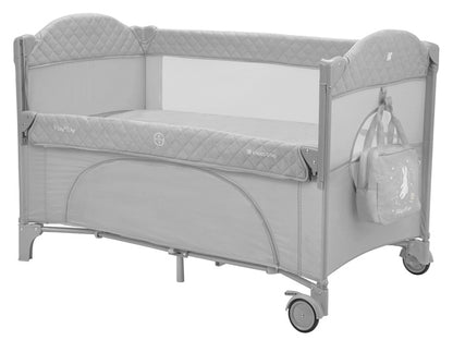 Cama de viagem 2 níveis Kikka Boo Milky Way Gris