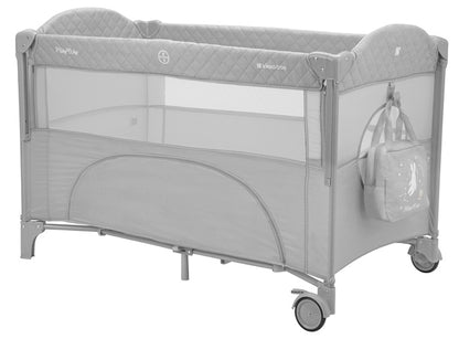 Cama de viagem 2 níveis Kikka Boo Milky Way Gris