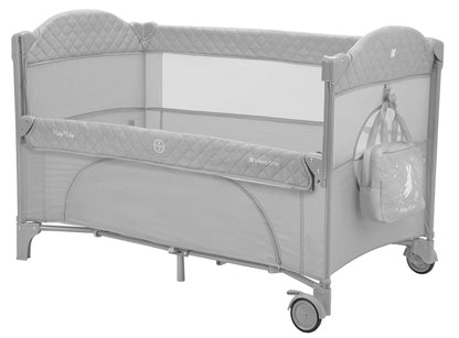 Cama de viagem 2 níveis Kikka Boo Milky Way Gris