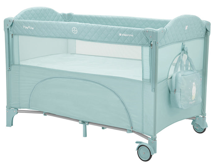 Cama de viagem 2 níveis Kikka Boo Milky Way Menta