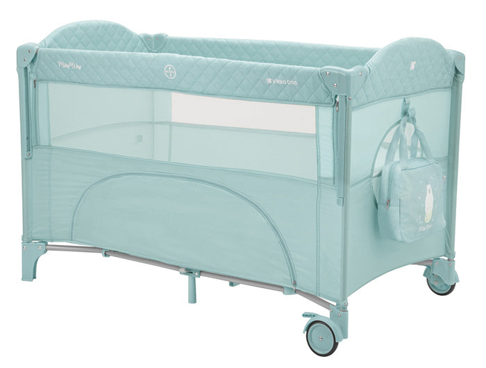 Cama de viagem 2 níveis Kikka Boo Milky Way Menta