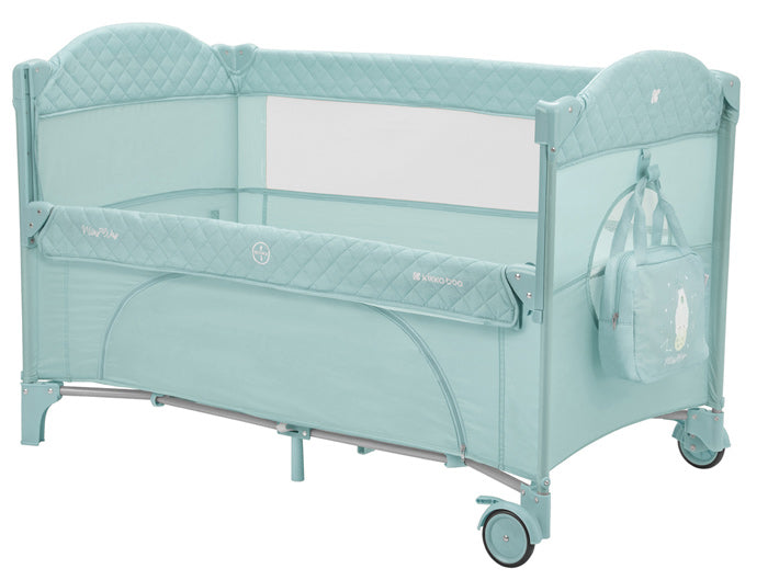 Cama de viagem 2 níveis Kikka Boo Milky Way Menta