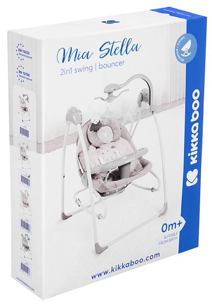 Espreguiçadeira e baloiço Kikka Boo Mia Stella Rosa