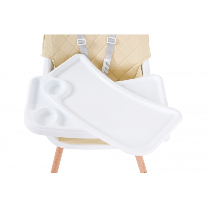 Cadeira da papa Moni Wooden Gelato 2 in 1 Beige